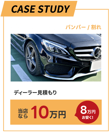 メルセデス・ベンツC180　板金見積もり